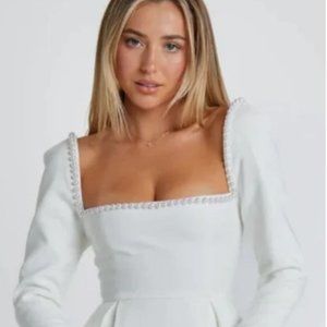 The Ultimate Muse Pearl Dress | White XL